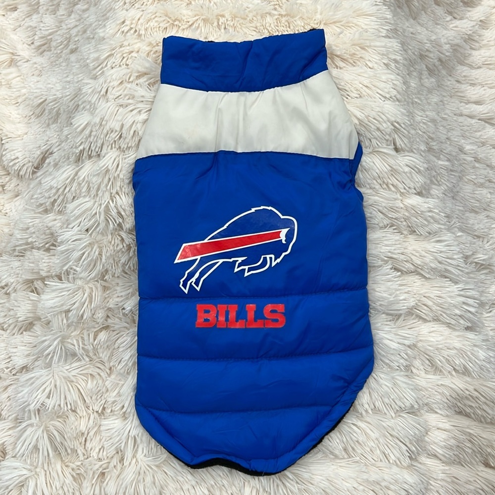 🎉Host Pick 4x🎉Buffalo Bills Pet NFL Puffer Vest Size M - Picture 4 of 16